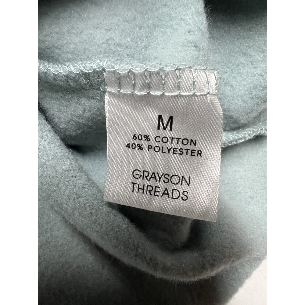 Grayson Threads Hooded Crop Sweatshirt Med Creating Change Bold Print Spellout - Picture 12 of 15